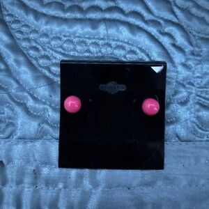 Pink Stud Earrings